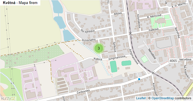Květná - mapa firem
