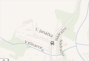 L. Janáčka v obci Třešť - mapa ulice