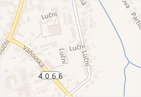 Luční v obci Třešť - mapa ulice