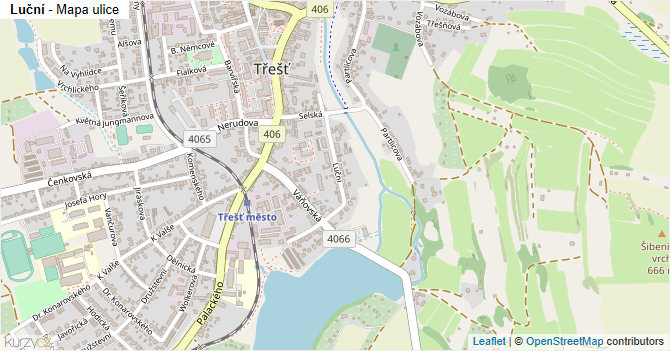 Luční - mapa ulice