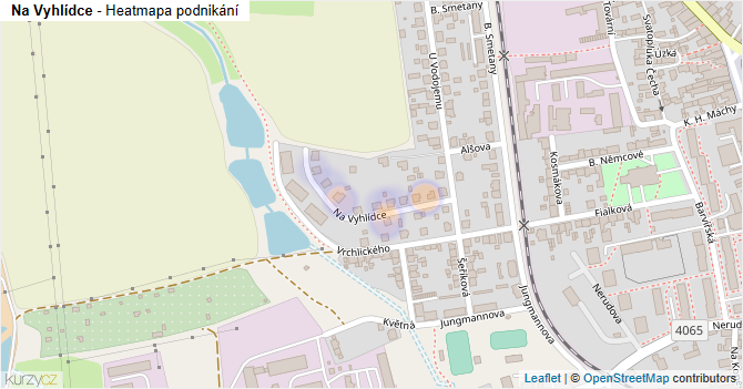 Na Vyhlídce - mapa podnikání
