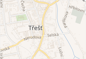 nám. T. G. Masaryka v obci Třešť - mapa ulice