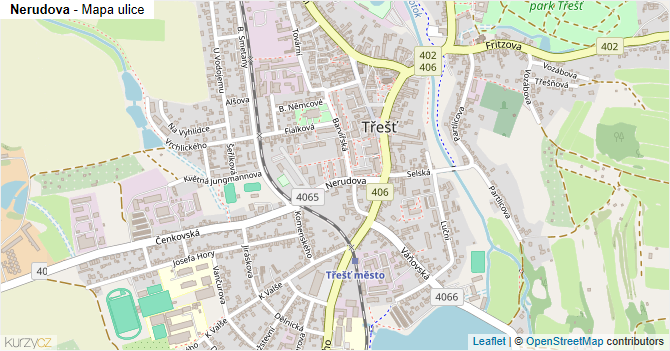 Nerudova - mapa ulice