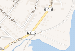 Palackého v obci Třešť - mapa ulice