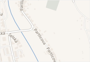 Partlicova v obci Třešť - mapa ulice