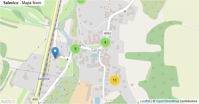 Salavice - mapa firem