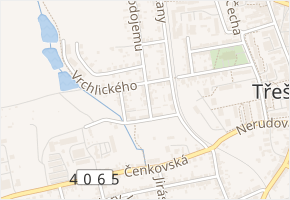 Šeříková v obci Třešť - mapa ulice