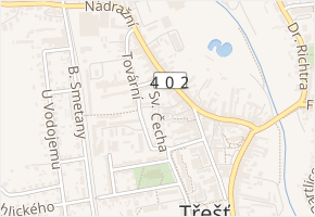 Sv. Čecha v obci Třešť - mapa ulice