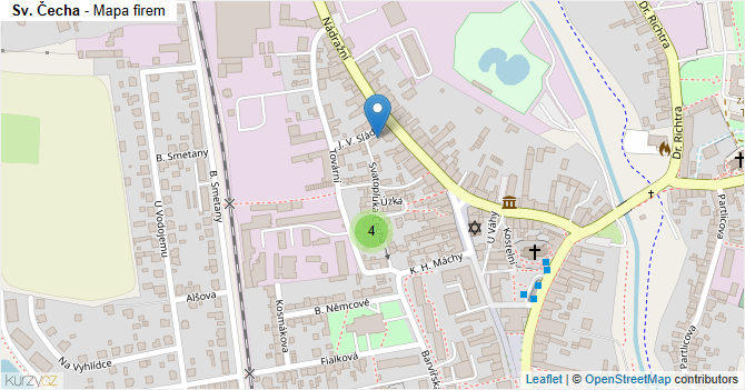 Sv. Čecha - mapa firem