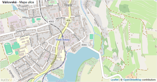 Váňovská - mapa ulice
