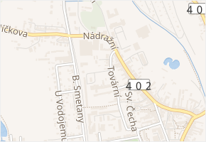 Zahradní v obci Třešť - mapa ulice