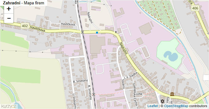 Zahradní - mapa firem