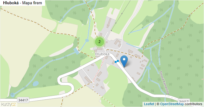 Hluboká - mapa firem