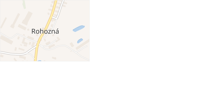 Rohozná v obci Trhová Kamenice - mapa části obce