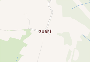 Zubří v obci Trhová Kamenice - mapa části obce