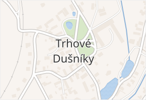Trhové Dušníky v obci Trhové Dušníky - mapa části obce