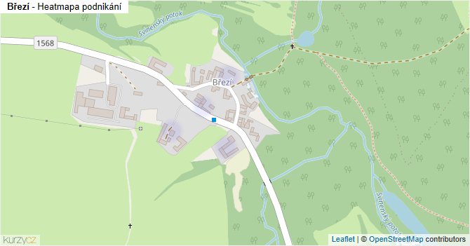 Březí - mapa podnikání