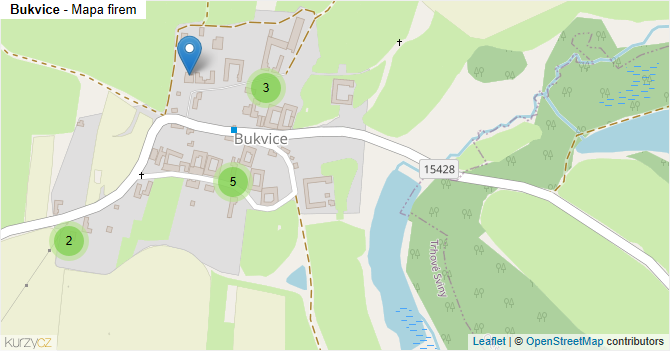 Bukvice - mapa firem