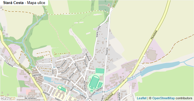 Stará Cesta - mapa ulice