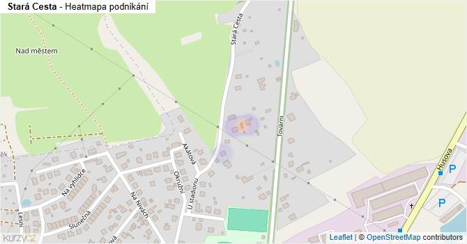Stará Cesta - mapa podnikání