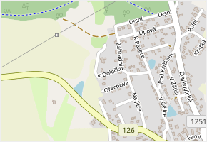 K Dolečku v obci Trhový Štěpánov - mapa ulice
