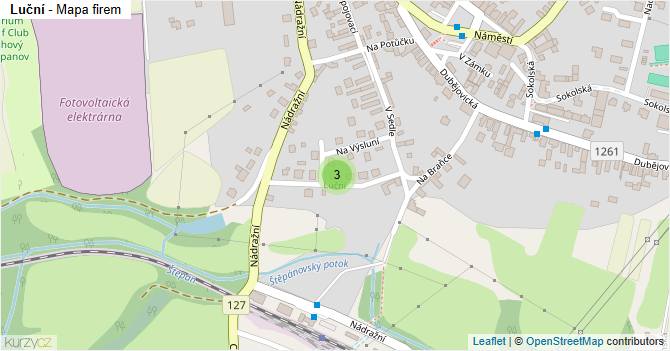 Luční - mapa firem
