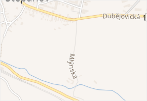Mlýnská v obci Trhový Štěpánov - mapa ulice