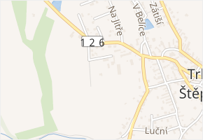 Na Oboře v obci Trhový Štěpánov - mapa ulice