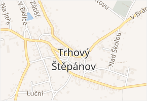 Náměstí v obci Trhový Štěpánov - mapa ulice