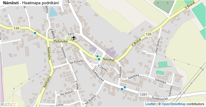 Náměstí - mapa podnikání