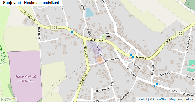 Spojovací - mapa podnikání