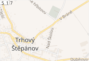 V Bráně v obci Trhový Štěpánov - mapa ulice