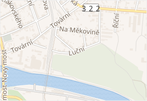 Luční v obci Tři Dvory - mapa ulice