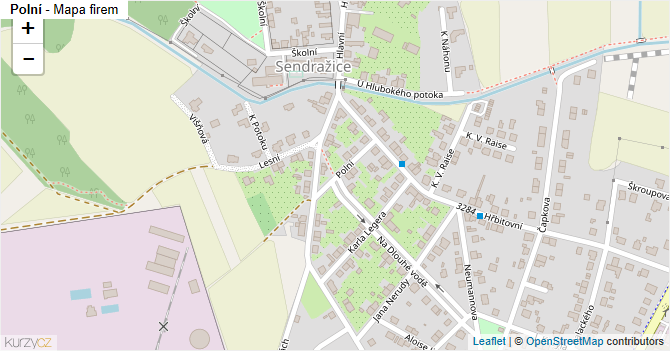 Polní - mapa firem