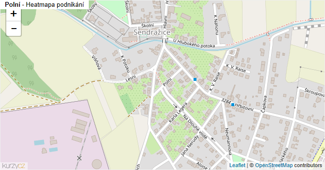 Polní - mapa podnikání