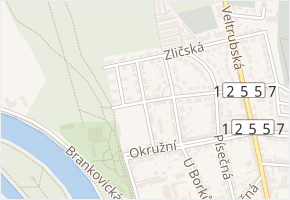 U Hřiště v obci Tři Dvory - mapa ulice