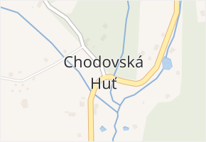 Chodovská Huť v obci Tři Sekery - mapa části obce