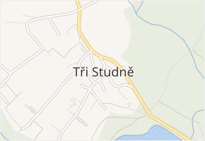 Tři Studně v obci Tři Studně - mapa části obce