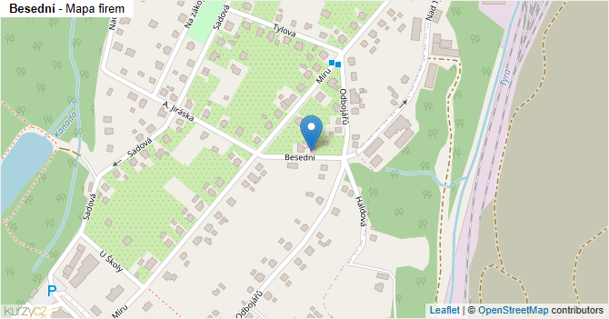 Besední - mapa firem