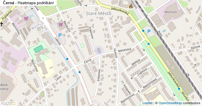 Černá - mapa podnikání
