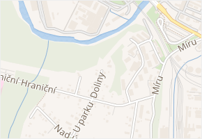 Doliny v obci Třinec - mapa ulice