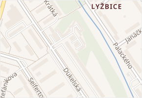 Dukelská v obci Třinec - mapa ulice