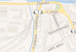 Frýdecká v obci Třinec - mapa ulice
