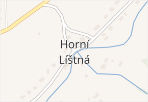 Horní Líštná v obci Třinec - mapa části obce