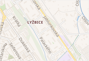 Janáčkova v obci Třinec - mapa ulice