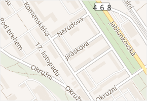 Jiráskova v obci Třinec - mapa ulice