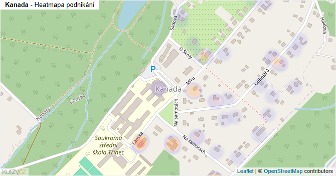 Kanada - mapa podnikání