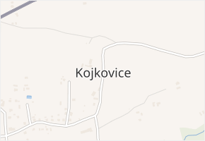 Kojkovice v obci Třinec - mapa části obce