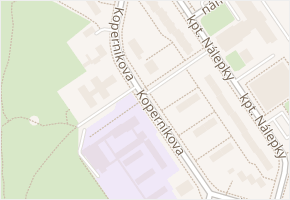 Kopernikova v obci Třinec - mapa ulice