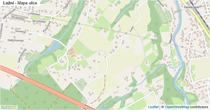 Lužní - mapa ulice